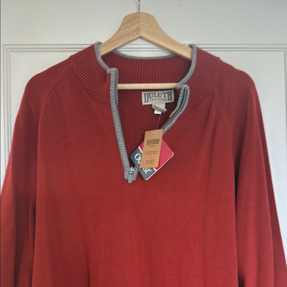 Duluth Trading Co Men's Red Sweater